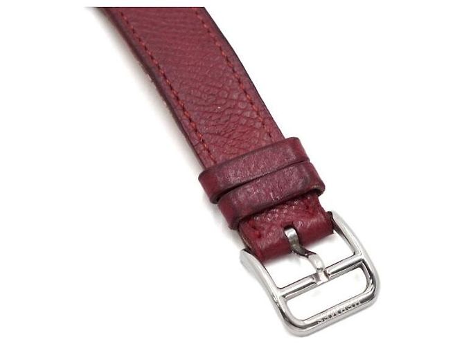Hermès Relógio de Quartzo para Mulher OUR HOUR PM com Pulseira de Couro Prateada Prata - vista 10