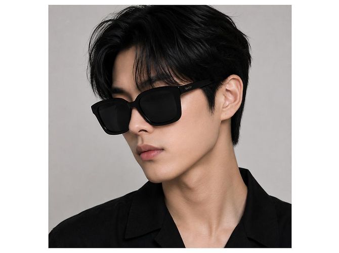 Gucci Occhiali da sole Asian Fit Acetato Nero Unisex - vista 10