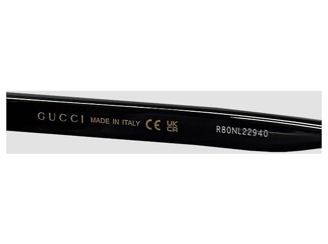 Gucci Occhiali da sole Asian Fit Acetato Nero Unisex - vista 21