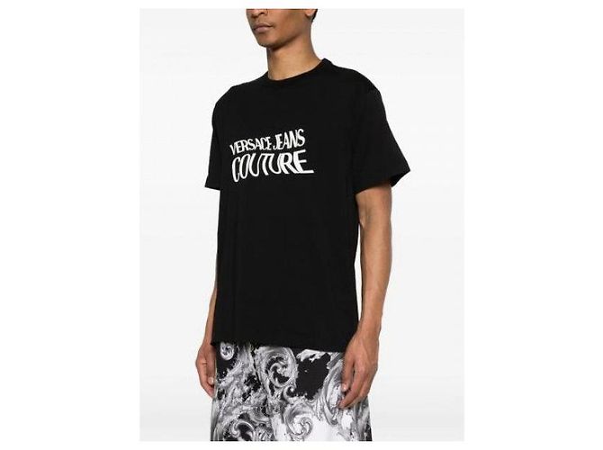 Versace T-Shirt mit Couture-Logo-Print Schwarz - Ansicht 5