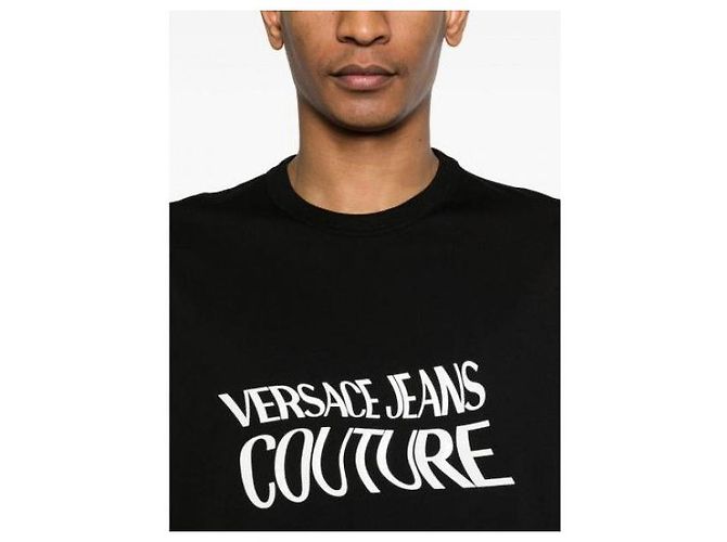 Versace T-Shirt mit Couture-Logo-Print Schwarz - Ansicht 6