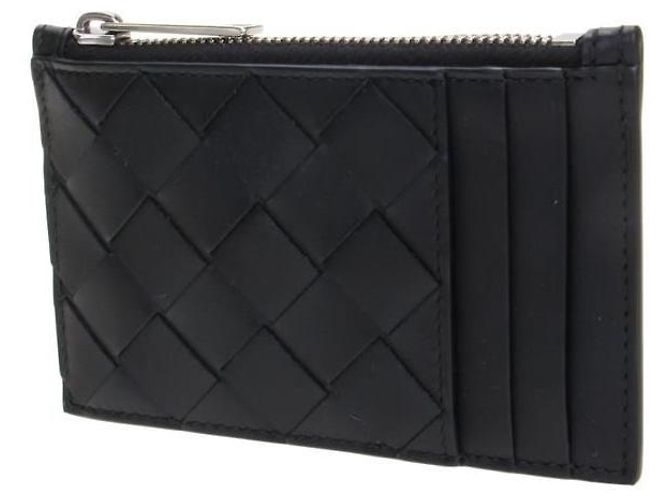 Bottega Veneta Intrecciato Kartenetui mit Reißverschluss Schwarz - Ansicht 2