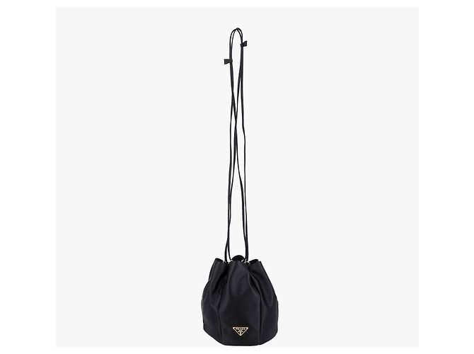 Prada Mini Bucket Schultertasche Schwarz - Ansicht 5