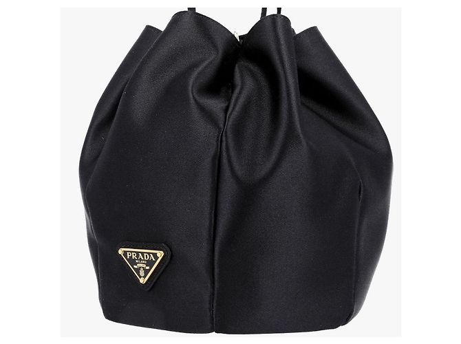 Prada Mini Bucket Schultertasche Schwarz - Ansicht 8
