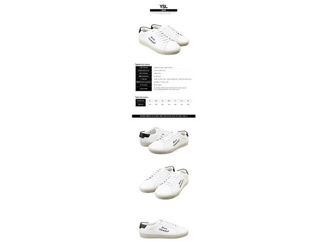 Saint Laurent Sneakers classiche ricamate da donna AABEE Multicolore - vista 2