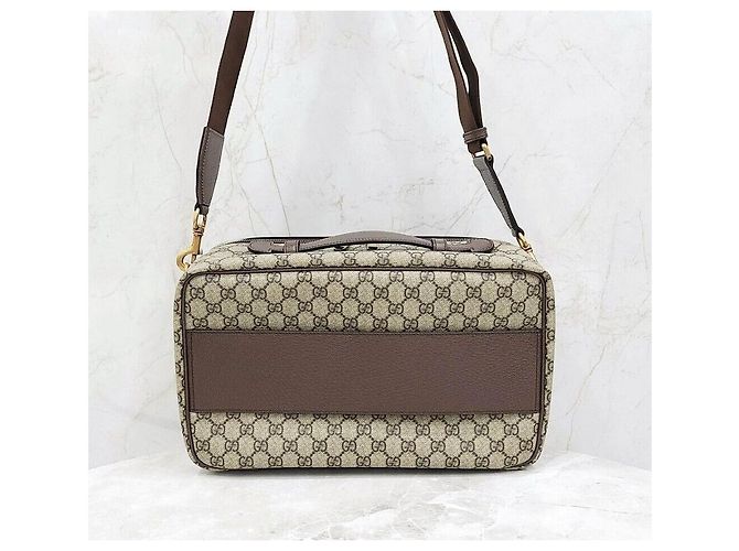 Gucci Borsa da viaggio GG Ophidia Canvas Stripe - vista 3