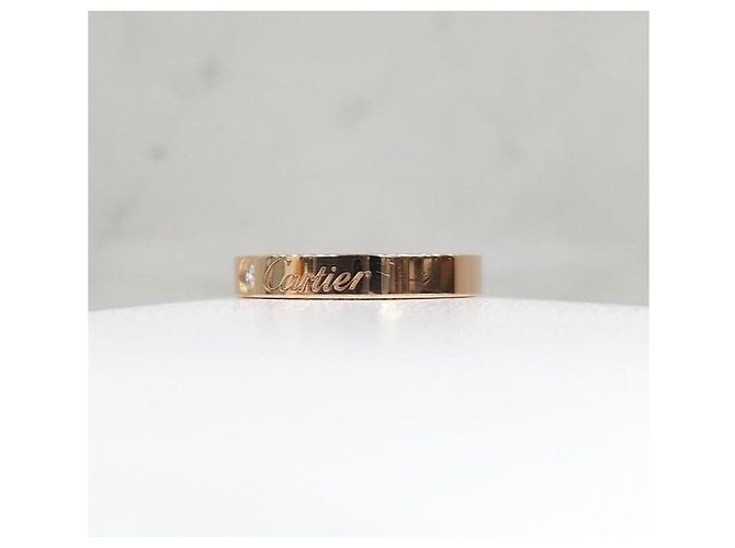 Cartier Ehering aus Roségold mit Diamanten Pink - Ansicht 2