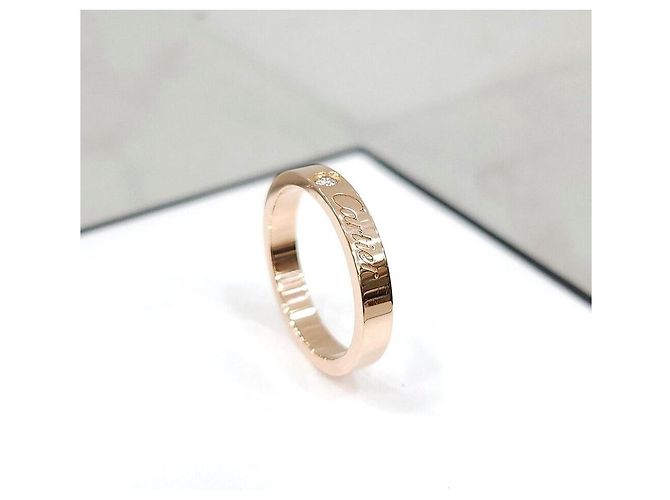 Cartier Ehering aus Roségold mit Diamanten Pink - Ansicht 4