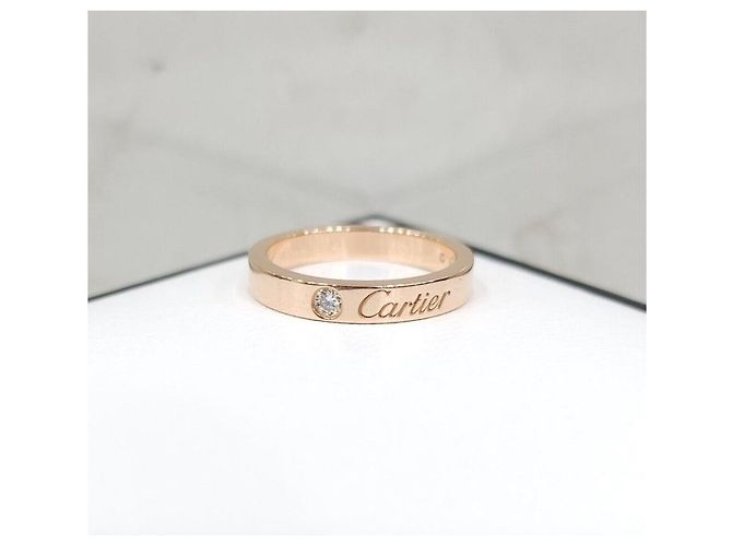 Cartier Ehering aus Roségold mit Diamanten Pink - Ansicht 5