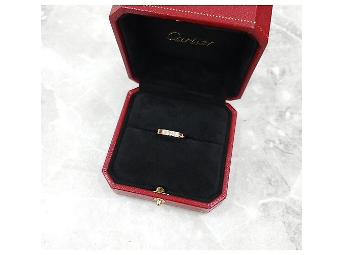 Cartier Ehering aus Roségold mit Diamanten Pink - Ansicht 7