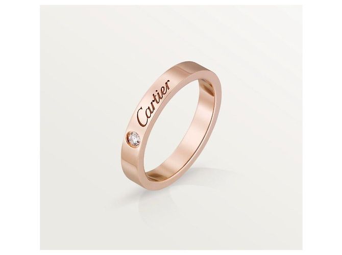 Cartier Ehering aus Roségold mit Diamanten Pink - Ansicht 9