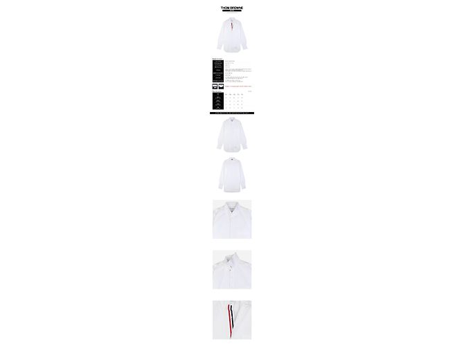 Thom Browne Hidden Three Stripe Poplin Shirt White - view 2