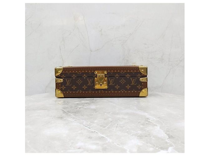 Louis Vuitton Monogram Watch Trunk Uhrenetui Rot - Ansicht 3