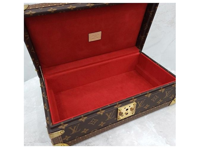 Louis Vuitton Monogram Watch Trunk Uhrenetui Rot - Ansicht 8