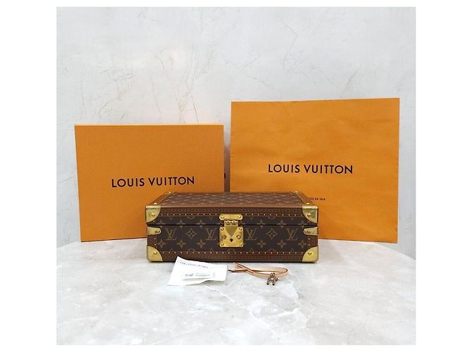 Louis Vuitton Monogram Watch Trunk Uhrenetui Rot - Ansicht 9