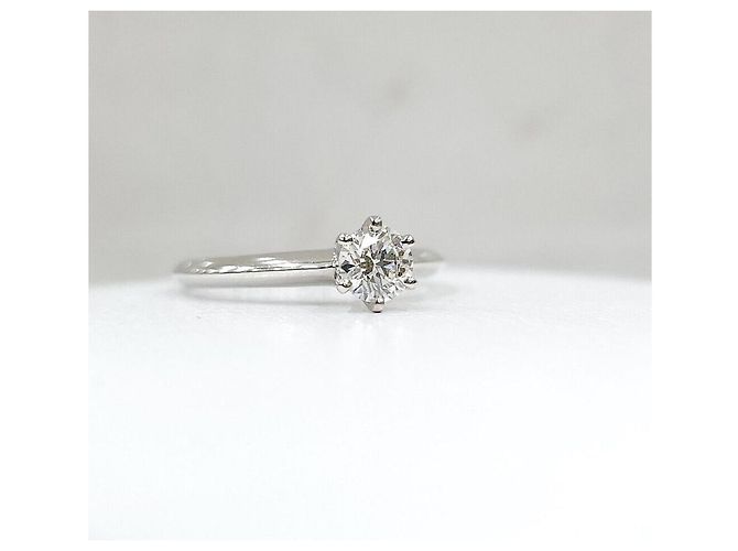 Tiffany & Co Neuer Ehering aus Platin und Diamanten Silber - Ansicht 5
