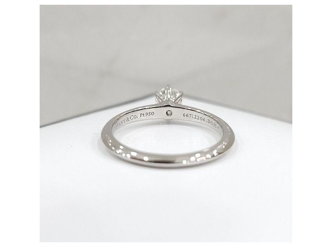 Tiffany & Co Neuer Ehering aus Platin und Diamanten Silber - Ansicht 6
