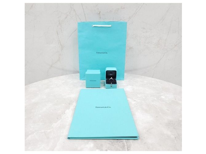 Tiffany & Co Neuer Ehering aus Platin und Diamanten Silber - Ansicht 8