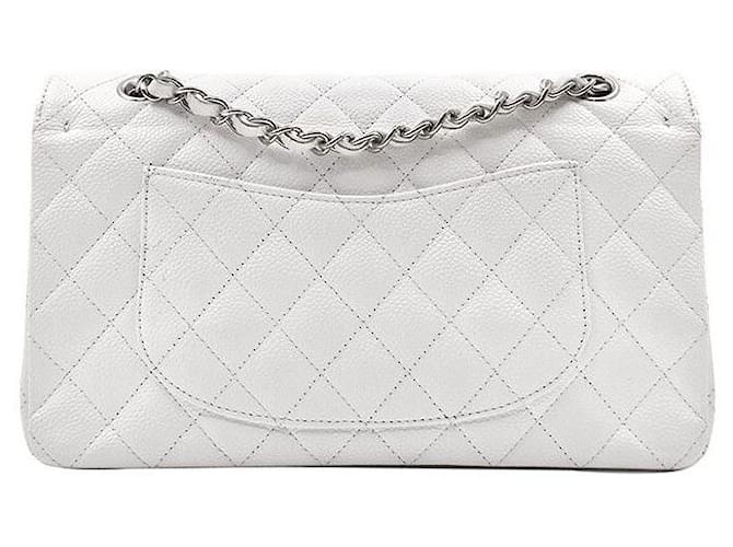 Chanel Caviar Classic Medium Bianco - vista 4