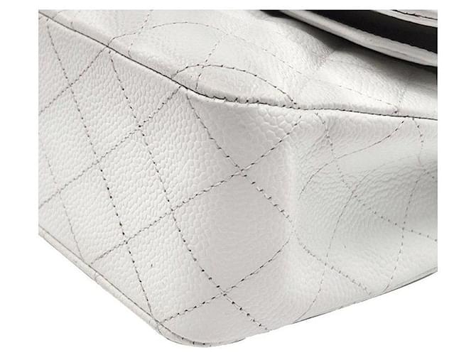 Chanel Caviar Classic Medium Bianco - vista 6