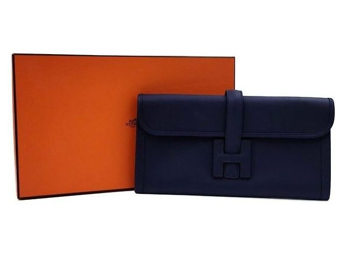 Hermès Clutch Gizeh Azul - vista 6