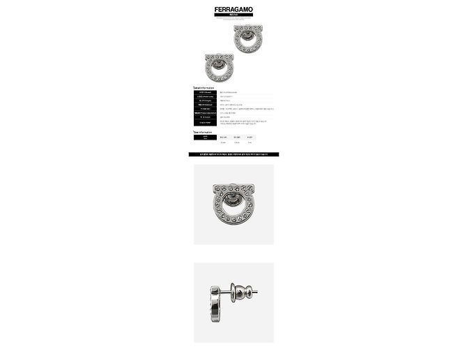 Salvatore Ferragamo Orecchini Gancini Crystal Silver Multicolore - vista 2