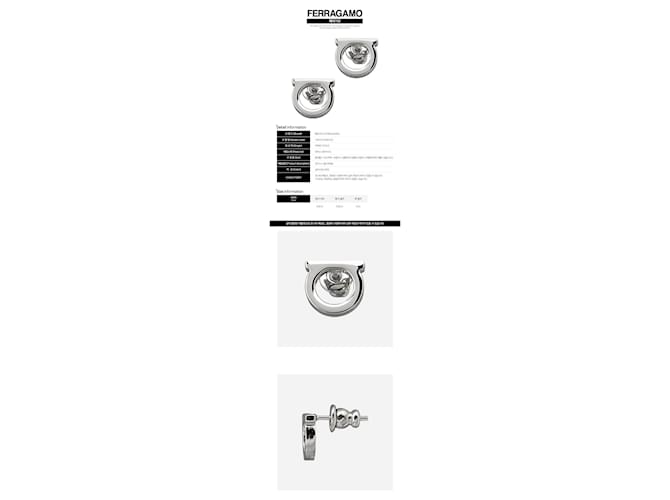 Salvatore Ferragamo Orecchini Gancini Small Silver Argento - vista 2