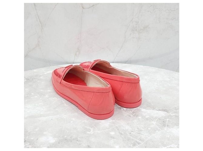 Chanel Mocassini in vernice rosa - vista 4