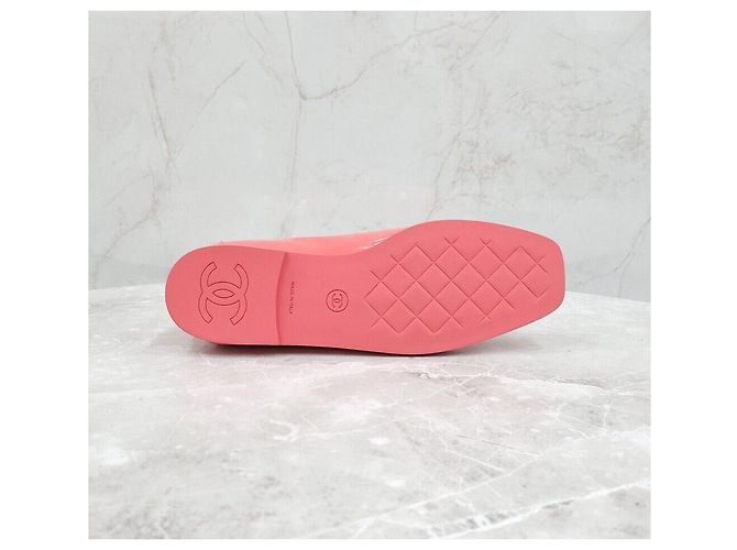 Chanel Mocassini in vernice rosa - vista 7