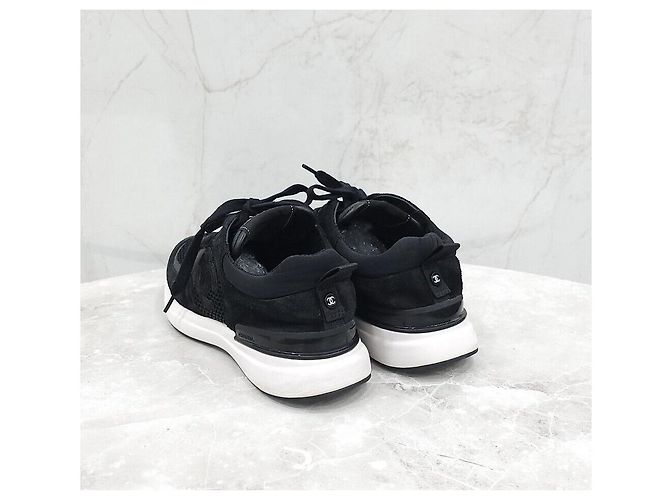 Chanel Mesh-Tennis-Sneaker Schwarz - Ansicht 4