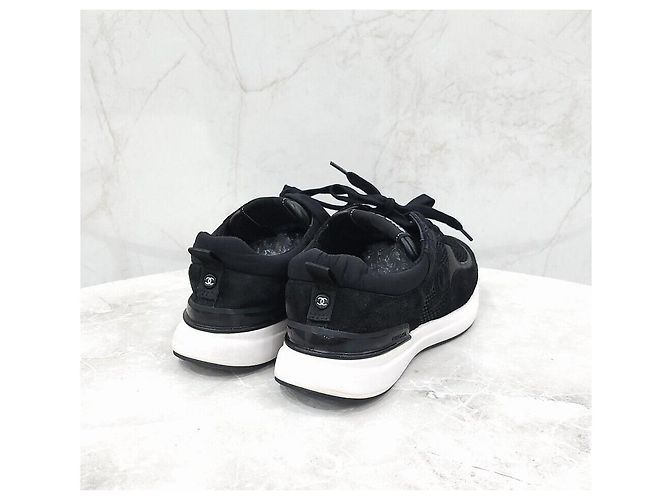 Chanel Mesh-Tennis-Sneaker Schwarz - Ansicht 5