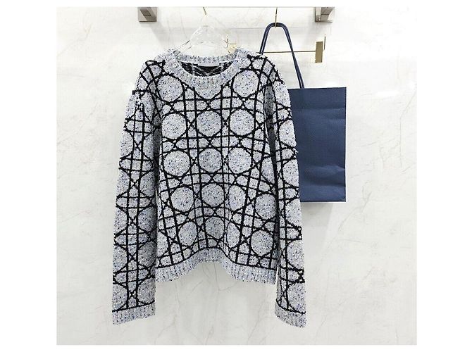 Dior Camisola de jacquard em cashmere - vista 5