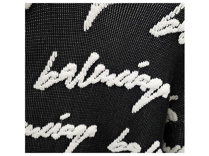 Balenciaga Baumwollstrick mit Scribble-Logo - vista 4