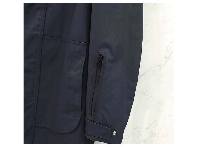Dior Cappotto lungo tecnico con collo removibile in jacquard Oblique - vista 4