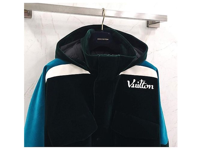 Louis Vuitton Giacca antivento in velluto Technical Tape Multicolore - vista 3
