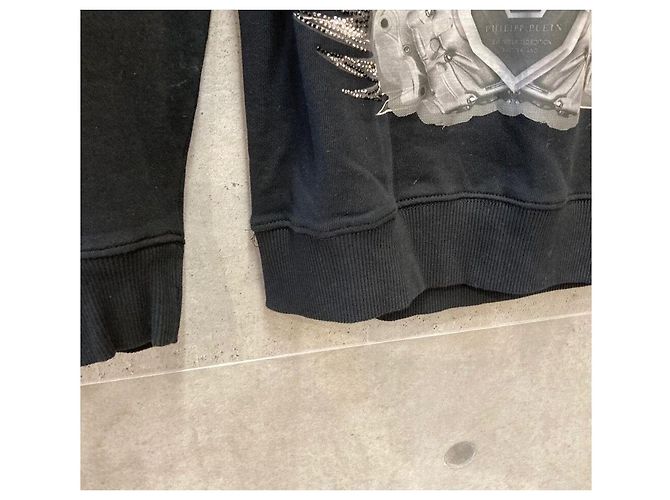 Philipp Plein Sweat-shirt à imprimé crâne et cristaux Noir - vue 6