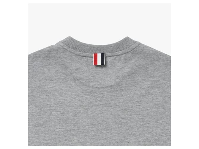 Thom Browne Langarm-T-Shirt Silber - Ansicht 6