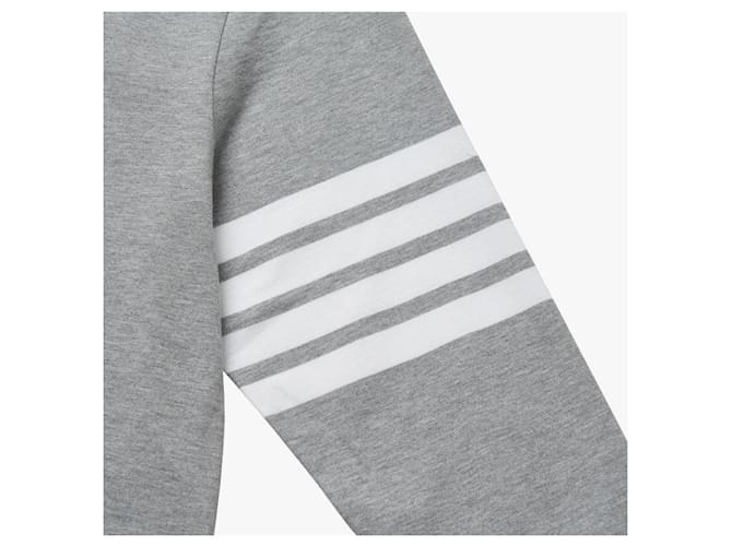 Thom Browne Langarm-T-Shirt Silber - Ansicht 7