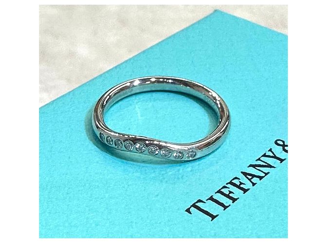 Tiffany & Co Tiffany Platinum Elsa Peretti Ring Blau - Ansicht 4