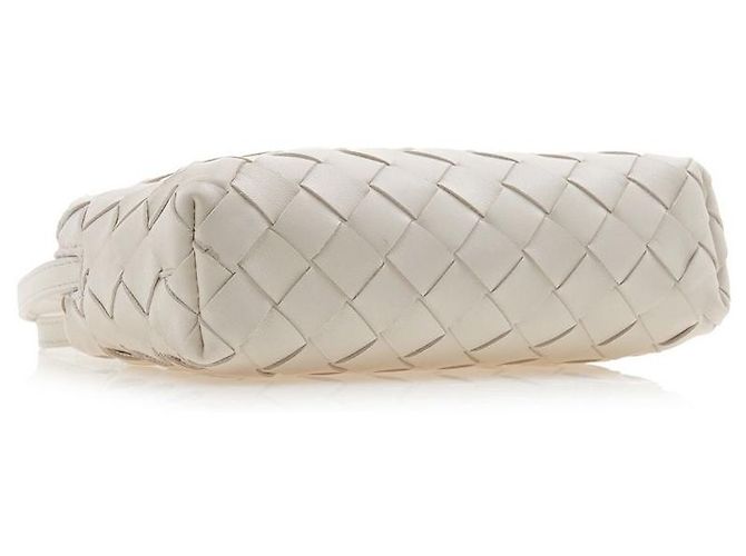 Bottega Veneta Borsa Crossbody Intrecciato Bianco - vista 5