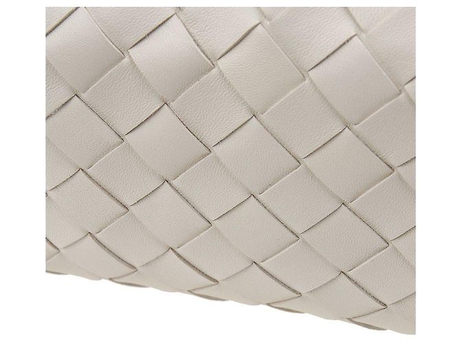 Bottega Veneta Borsa Crossbody Intrecciato Bianco - vista 6