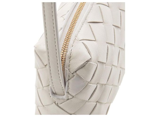 Bottega Veneta Borsa Crossbody Intrecciato Bianco - vista 7