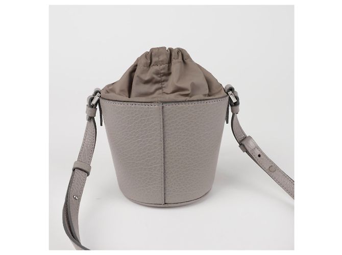 Maison Martin Margiela Borsa Micro Bucket a Spalla e Tracolla Marrone - vista 5
