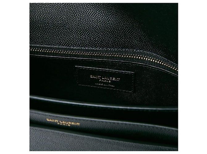 Saint Laurent Cassandra Monogram Schultertasche Schwarz - Ansicht 10