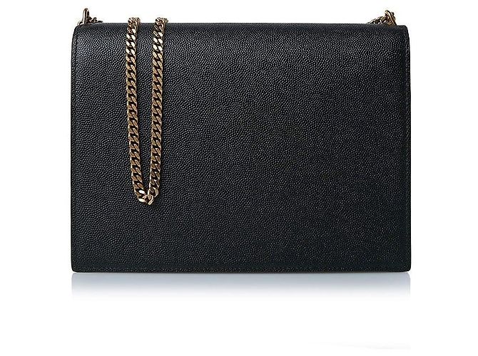 Saint Laurent Cassandra Monogram Schultertasche Schwarz - Ansicht 3