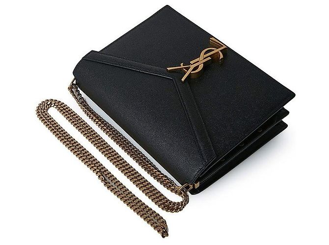 Saint Laurent Cassandra Monogram Schultertasche Schwarz - Ansicht 4