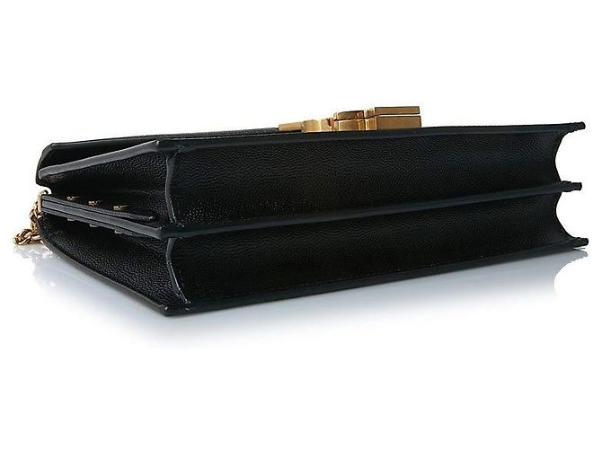 Saint Laurent Cassandra Monogram Schultertasche Schwarz - Ansicht 5