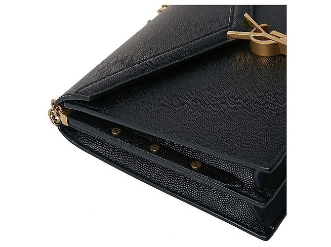 Saint Laurent Cassandra Monogram Schultertasche Schwarz - Ansicht 6