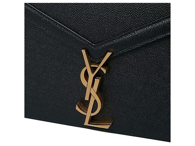Saint Laurent Cassandra Monogram Schultertasche Schwarz - Ansicht 7