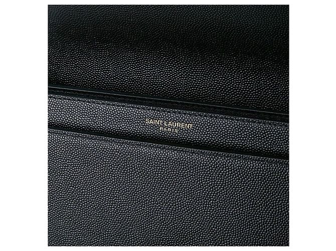 Saint Laurent Cassandra Monogram Schultertasche Schwarz - Ansicht 9